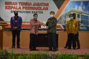 Zaki Hadiri Serah Terima Jabatan Kepala BPK Perwakilan Banten