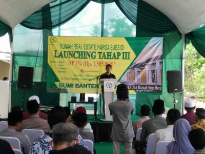 Resmikan Perum Bumi Banten Indah, Pemkot Minta Pengembang Permudah Konsumen