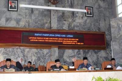 Wabup Lebak Sampaikan Pendapat Akhir Raperda RPJMD