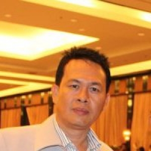 Serpong- Ketua PWI Kota Tangsel Periode 2014-2017 Terpilih Junaedi atau Edi Rusli, dalam Musyawarah PWI Kota Tangsel,di Bufe,Sabtu (15/1)