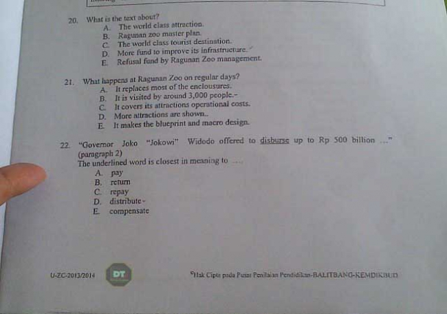 Soal UN Bertema Jokowi Kembali Ditemukan