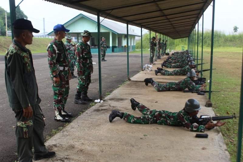 Kodim 0510/Tigaraksa Gelar Latihan Menembak