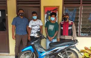 Unit Reskrim Polsek BP Mandoge Polres Asahan Tangkap Pelaku Curanmor beserta Penadah