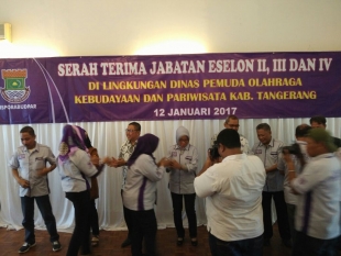 Jabatan Kadispora dan Dinas Lingkungan Hidup Diserahterimakan