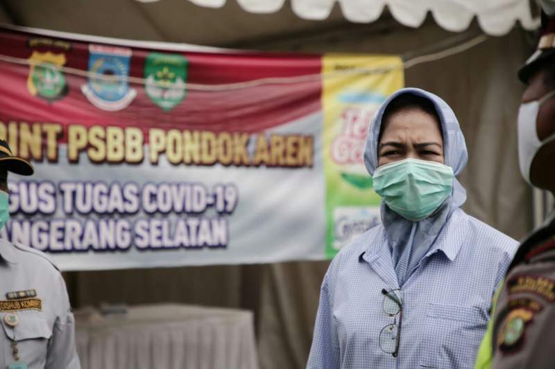 PSBB di Tangsel Resmi Diperpanjang 2 Mei, Airin: Penegakkan Diperketat