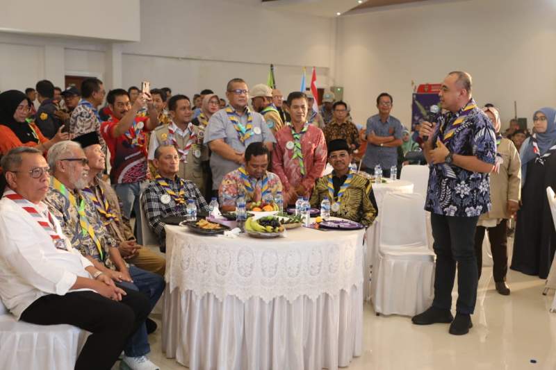 Zaki Hadiri Halal Bihalal dan Temu Kangen Keluarga Besar Catur 9