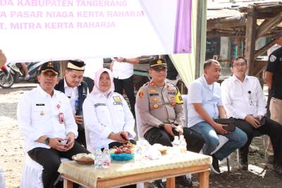Pemkab Tangerang Gelar Operasi Pasar Bawang Putih di Pasar Sepatan