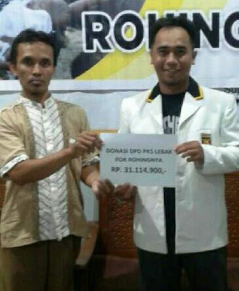 Donasi peduli Rohingya di PKS Lebak.