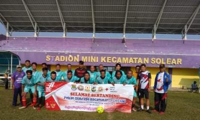 Camat Saedaman Buka Porcam di Stadion Mini Solear