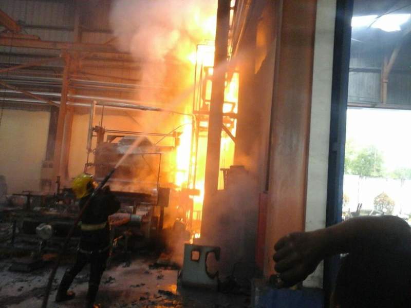 Kebakaran Pabrik Karpet di kawasan Graha Balaraja