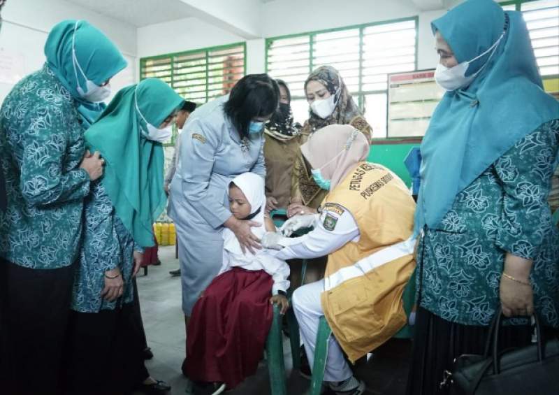 PKK Kabupaten Asahan Sukseskan Pelaksanaan Bulan Imunisasi Nasional