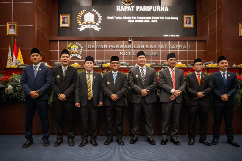 Pesan Gubernur Andra Soni ke Budi-Agis: Tugas Kita Melayani dan Bikin Warga Tidak Kelaparan