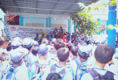 Siswa SMPN 1 Kosambi Diberikan Trauma Healing.