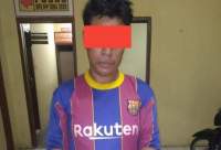 Unit Reskrim Polsek Sei Kepayang Polres Asahan Amankan Seorang Pria Pengedar Sabu