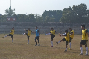 Skuad Laskar Singandaru saat latihan