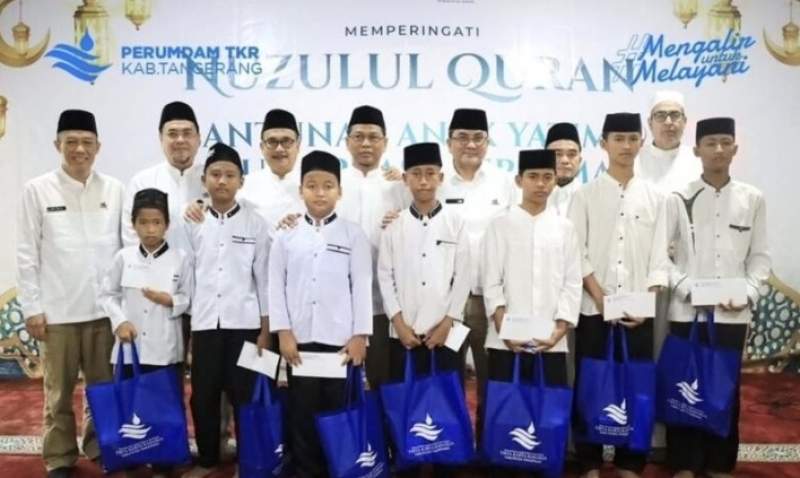 Perumdam TKR Tangerang Peringati Nuzulul Qur&rsquo;an, Santuni Anak Yatim dan Pererat Silaturahmi