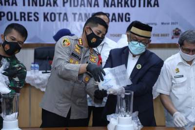Jelang Ramadhan, Polresta Tangerang Musnahkan 4 Kg Sabu