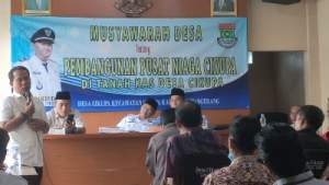 Bahas Pasar di Tanah Bengkok , Kades  Cikupa Kumpulkan Warga