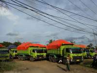 Langgar Perbup , 46 Truk Pengangkut Tanah Ditahan