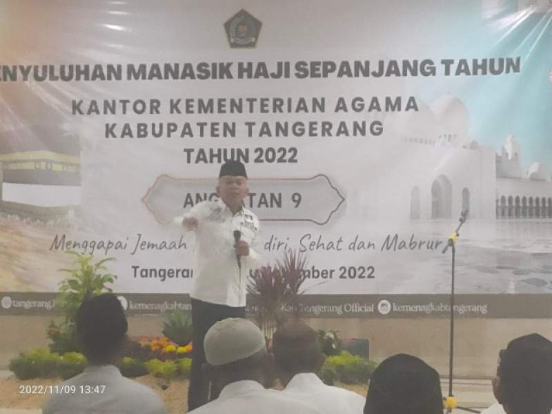 Kemenag Kab Tangerang  Gelar Manasik Haji