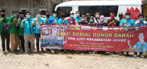 KNPI Kecamatan Jambe Gelar Donor Darah