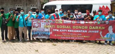 KNPI Kecamatan Jambe Gelar Donor Darah