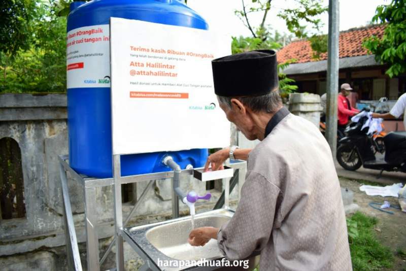LAZ Harfa Fasilitasi 30 Sarana Cuci Tangan