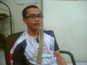 Ketua LKPP KNPI Kota Tangerang saat ditemui dikantor DPD KNPI Kota Tangerang