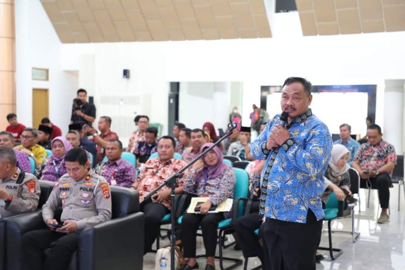 Situasi saat Rakor Forkopinda Kabupaten Tangerang, Kamis (16 Maret 2023).