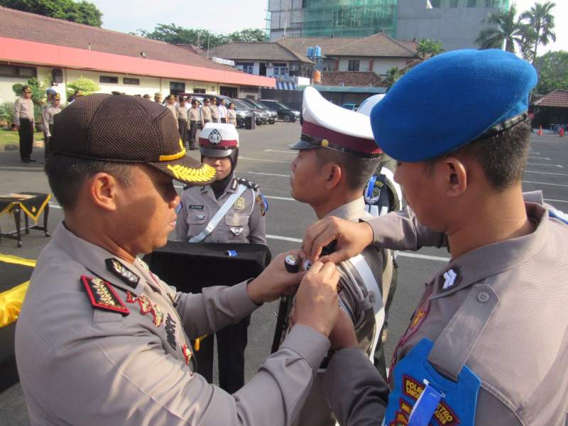 Apel Operasi Zebra di Halaman Mapolrestro Tangerang.