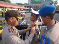 Apel Operasi Zebra di Halaman Mapolrestro Tangerang.