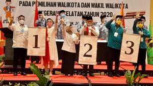 Ini Hasil Pengundian Nomor Urut Pasangan Calon Pilkada Tangsel 2020