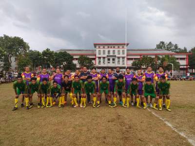 PWI kab Tangerang gelar futsal bersama rutan Jambe.
