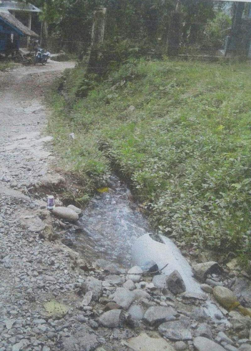 Kondisi pipa PDAM Cabang Leuwidamar, Lebak.