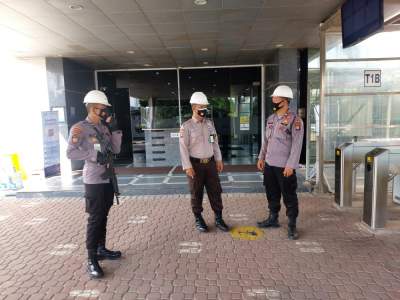 Ditpamobvit Polda Banten Gelar  Pengamanan Pada Objek Vital Nasional