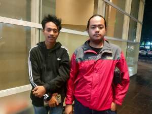 Ketua Komisariat STISNU Lili Kurniawanz dan Abdillah Adi Wiranatakusuma ketua Komisariat Unis Syekh Yusuf Tangerang