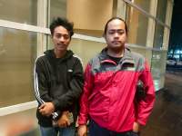 Ketua Komisariat STISNU Lili Kurniawanz  dan  Abdillah Adi Wiranatakusuma ketua Komisariat Unis Syekh Yusuf Tangerang