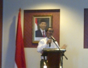 Sekjen PWI Pusat, Marah Sakti Siregar, saat menutup SJI Angkatan Pertama PWI Banten