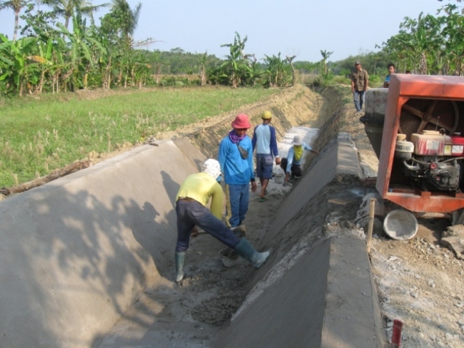 Warga Sambut Baik Pembangunan Irigasi