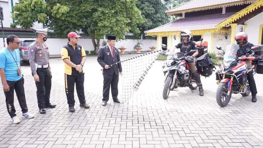 Walikota Tanjungbalai Melepas Bikers Mahong & Dentist On Road Tour To Asean