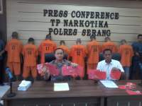 8 Orang Tersangka Penyalahgunaan Narkotika Diamankan Satresnarkoba Polres Serang
