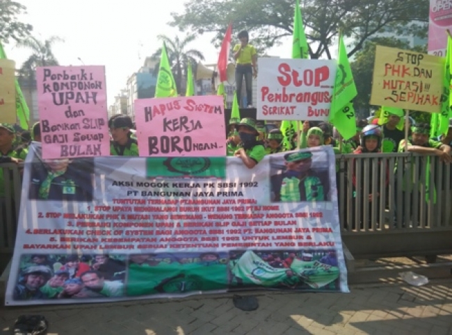 Tiga Karyawan BJ Home Dimutasi, SBSI 1992 Turun Aksi