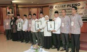 KPU Tetapkan Nomor Urut Paslon Wali Kota dan Wakil Wali Kota Serang