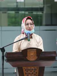 Walikota Tangsel Airin Rachmi Diany, memperpanjang masa PSBB di Tangsel.