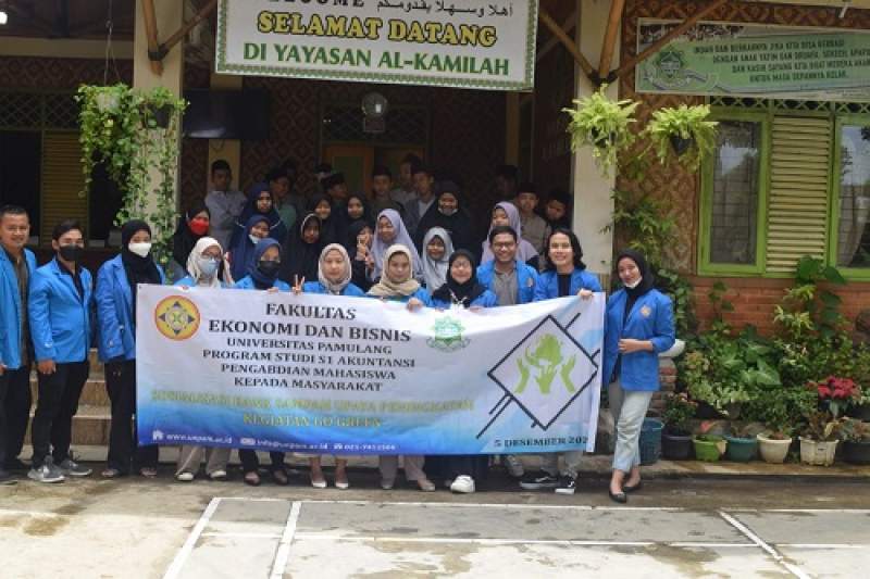 Mahasiswa UNPAM Sambangi Yayasan AL Kamilah, Beri Penyeluhunan Tentang Bank Sampah