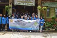 Mahasiswa UNPAM Sambangi Yayasan AL Kamilah, Beri Penyeluhunan Tentang Bank Sampah