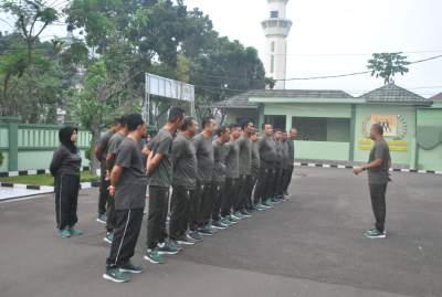 Pasi Log Kodim 0510 Tigaraksa Gelar Olahraga Bersama