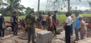 Pramuka di Sepatan &amp; Banser Bahu-Membahu Bantu Warga Terdampak Puting Beliung Pakuhaji