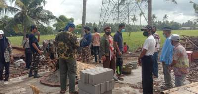 Pramuka di Sepatan & Banser Bahu-Membahu Bantu Warga Terdampak Puting Beliung Pakuhaji