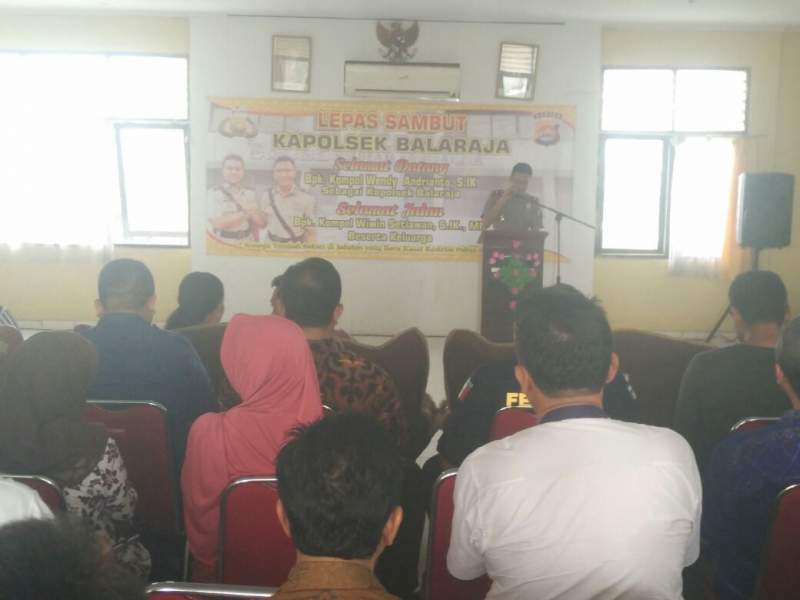 Lepas sambut Kapolsek Balalaja, Kabupaten Tangerang.
